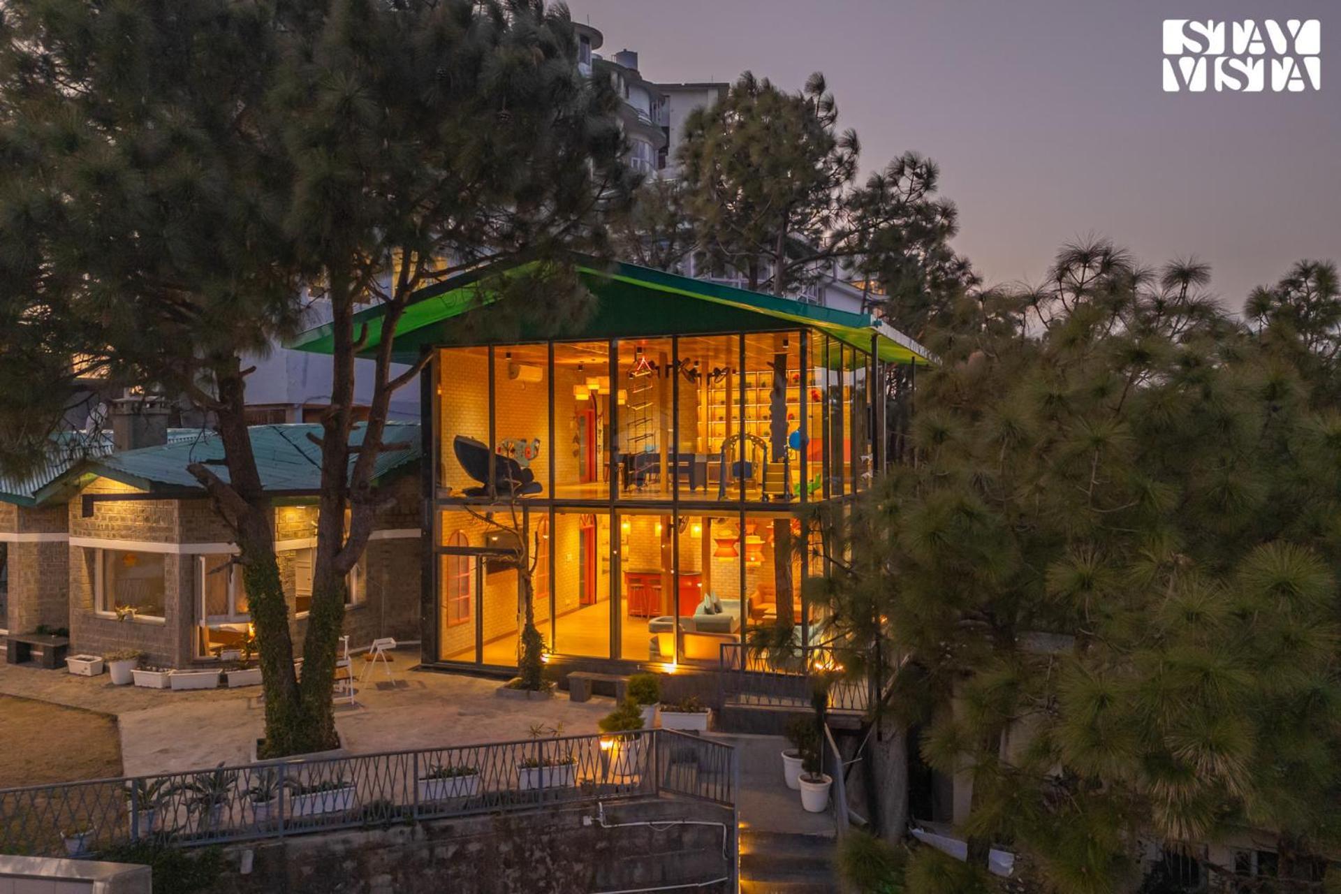 Stayvista At Serene With Outdoor Bonfire Barog Buitenkant foto